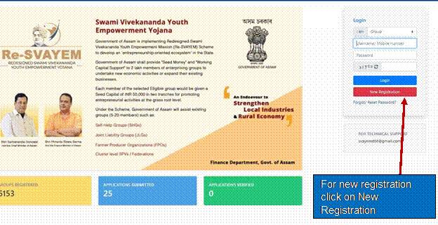 Assam SVAYEM Scheme 2020 - Online Application Form