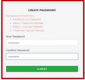 Create your new password